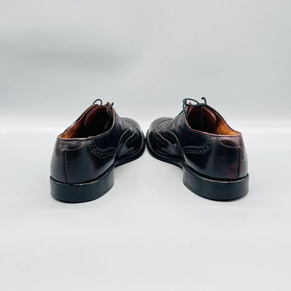 Allen Edmonds Shoes Mens 8 Brown Leather Wingtip Oxford Dress Brogue Classic main image 9